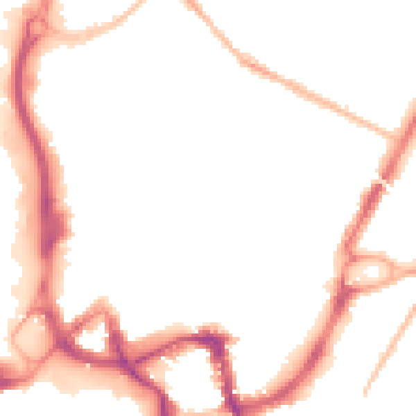 Night-time road noise heatmap for ME14 1FH