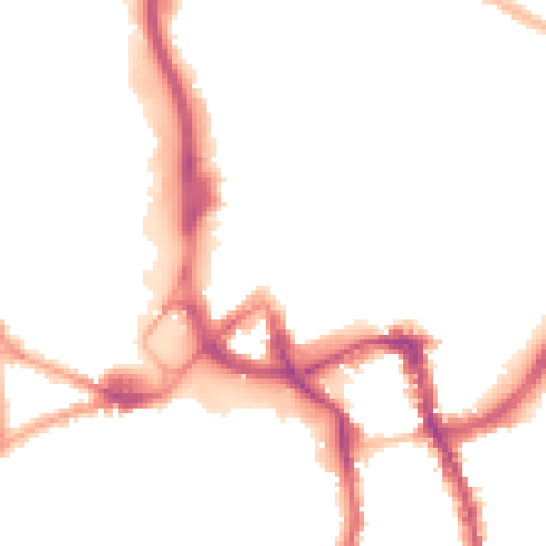 Night-time road noise heatmap for ME14 1FN
