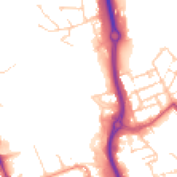 Daytime road noise heatmap for ME14 1GN