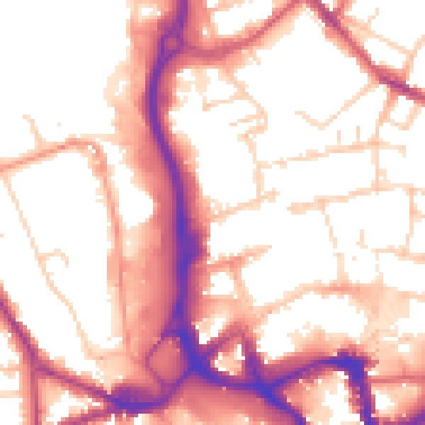Daytime road noise heatmap for ME14 1LH