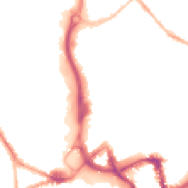 Night-time road noise heatmap for ME14 1LH
