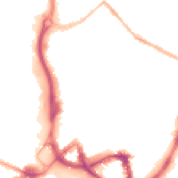 Night-time road noise heatmap for ME14 1LJ