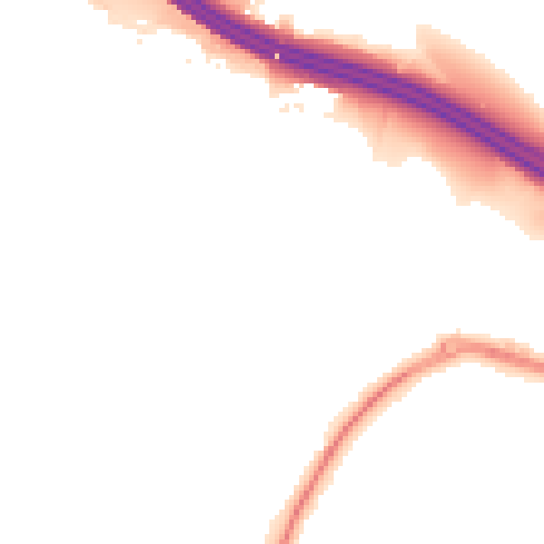 Night-time road noise heatmap for ME14 2DB