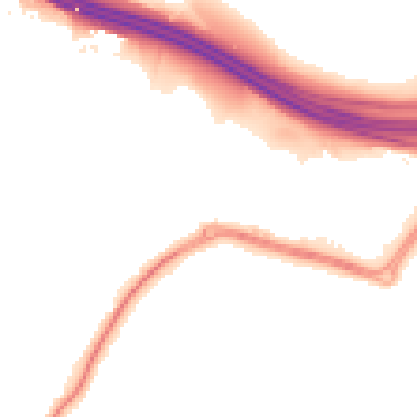 Night-time road noise heatmap for ME14 2DG