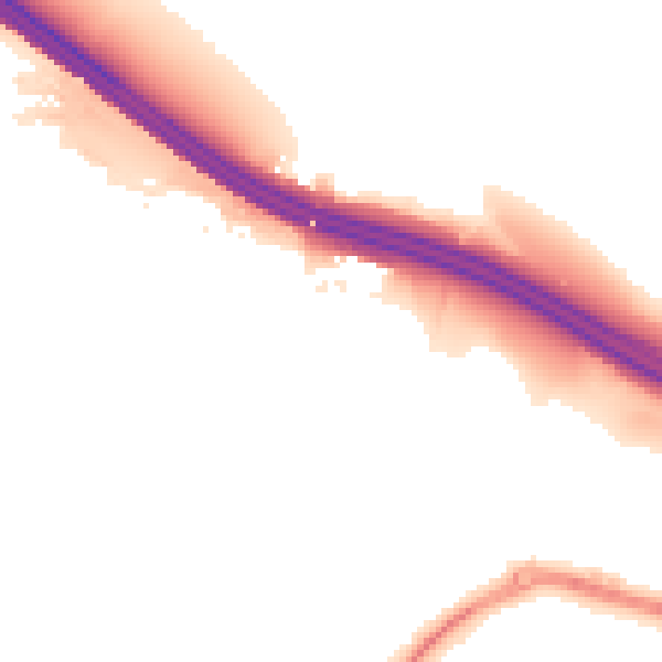 Night-time road noise heatmap for ME14 2DH