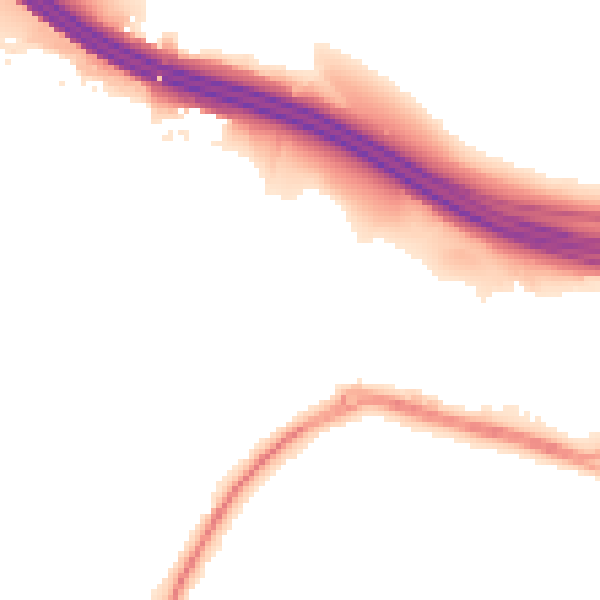 Night-time road noise heatmap for ME14 2DQ