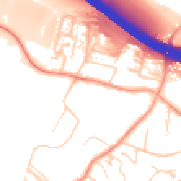 Daytime road noise heatmap for ME14 2HX