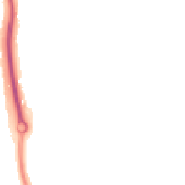 Night-time road noise heatmap for ME14 2PE