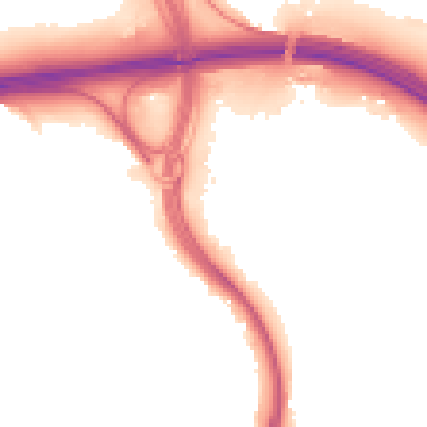 Night-time road noise heatmap for ME14 3AJ