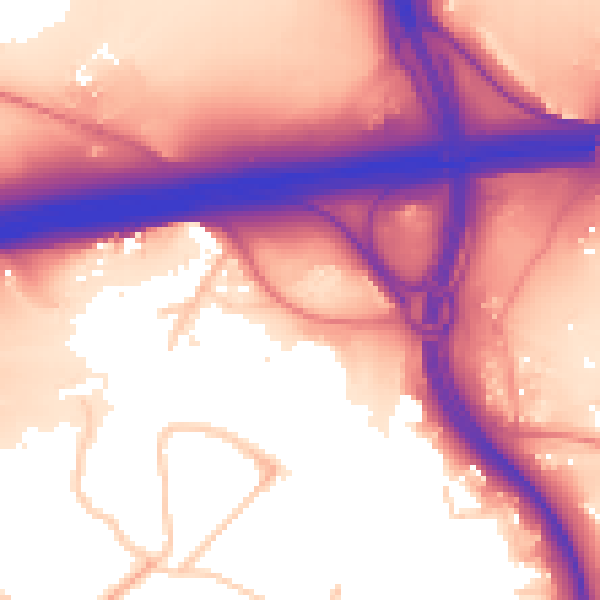 Daytime road noise heatmap for ME14 3AR