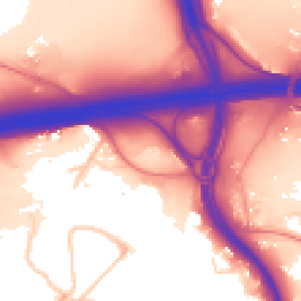 Daytime road noise heatmap for ME14 3AT