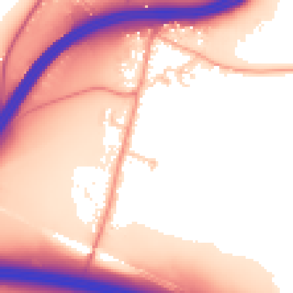 Daytime road noise heatmap for ME14 3BF