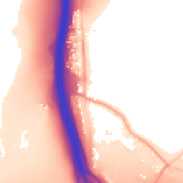 Daytime road noise heatmap for ME14 3BQ