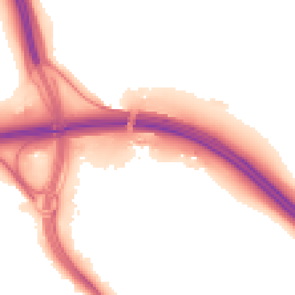 Night-time road noise heatmap for ME14 3BY