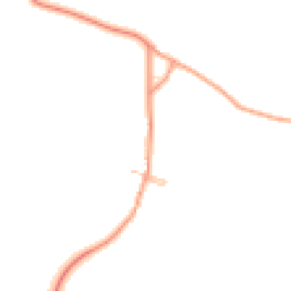 Daytime road noise heatmap for ME14 3DY