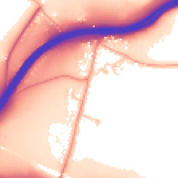 Daytime road noise heatmap for ME14 3JL
