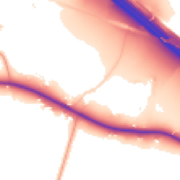 Daytime road noise heatmap for ME14 4NT