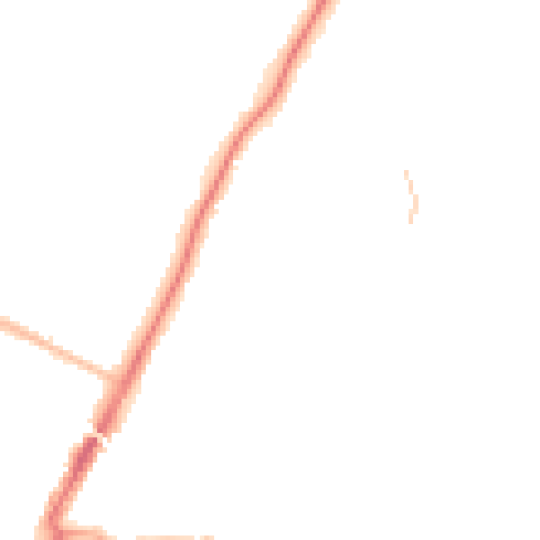 Night-time road noise heatmap for ME14 5NG
