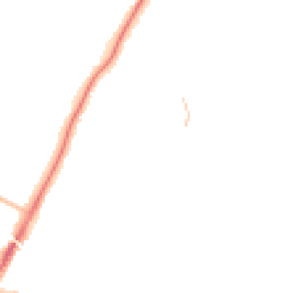Night-time road noise heatmap for ME14 5PZ