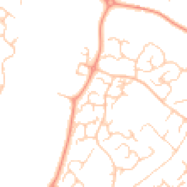 Daytime road noise heatmap for ME14 5UB