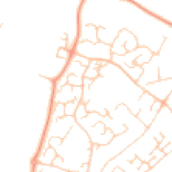 Daytime road noise heatmap for ME14 5UE