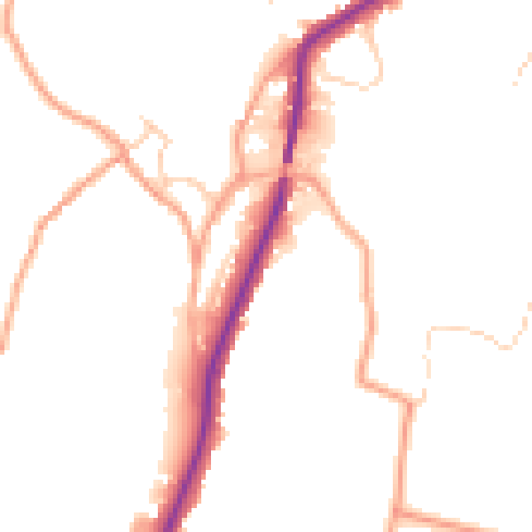Daytime road noise heatmap for ME15 0AG