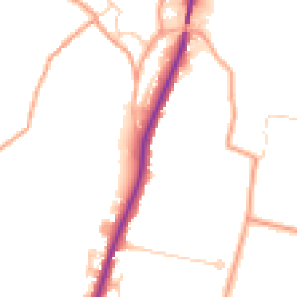 Daytime road noise heatmap for ME15 0AH
