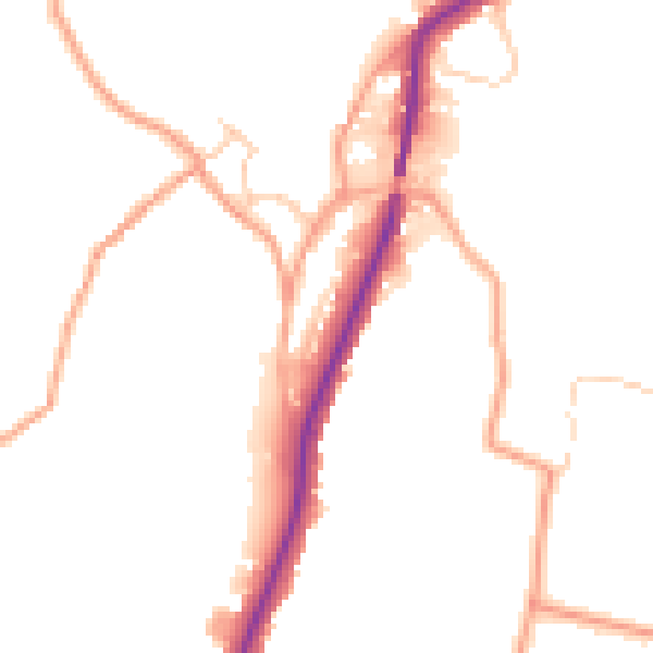 Daytime road noise heatmap for ME15 0AJ