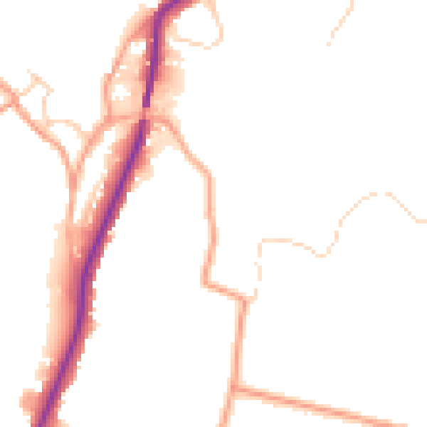 Daytime road noise heatmap for ME15 0BD