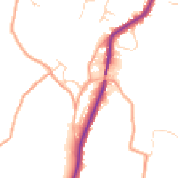 Daytime road noise heatmap for ME15 0BJ