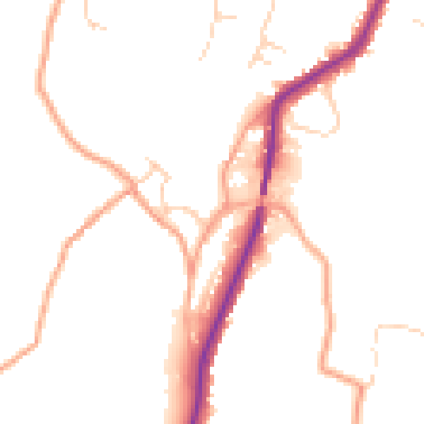 Daytime road noise heatmap for ME15 0BL
