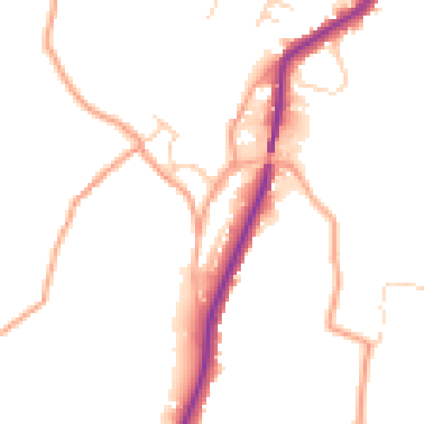 Daytime road noise heatmap for ME15 0BN
