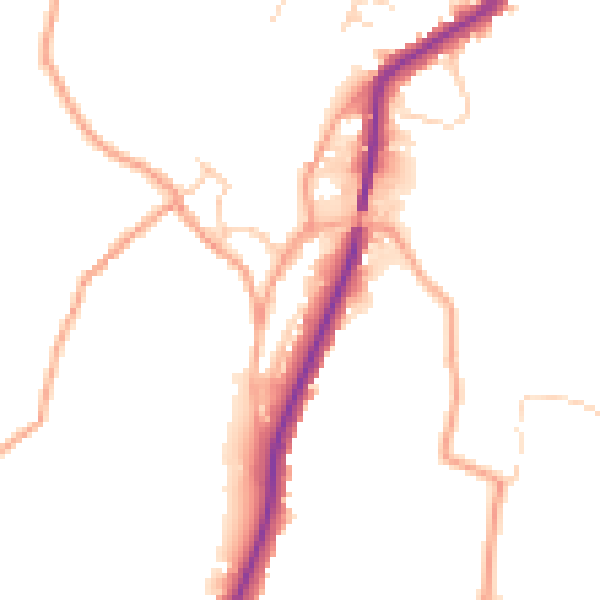 Daytime road noise heatmap for ME15 0BP