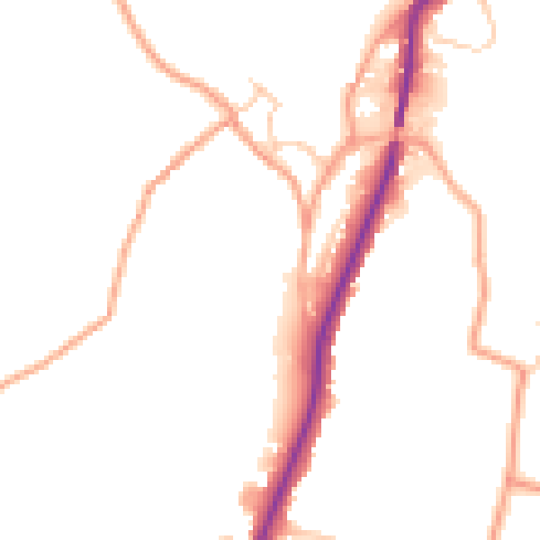 Daytime road noise heatmap for ME15 0BS