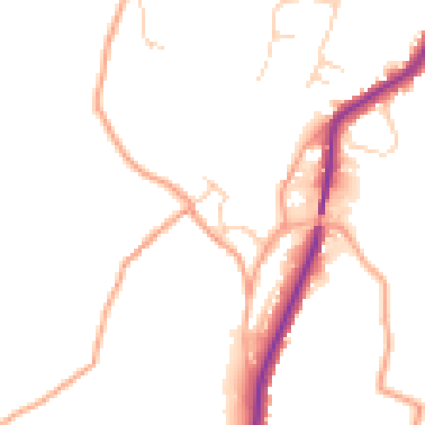 Daytime road noise heatmap for ME15 0BX