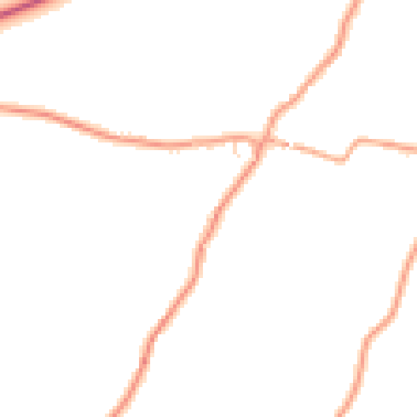 Daytime road noise heatmap for ME15 0DU