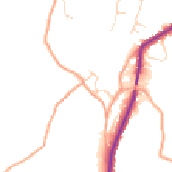Daytime road noise heatmap for ME15 0EG