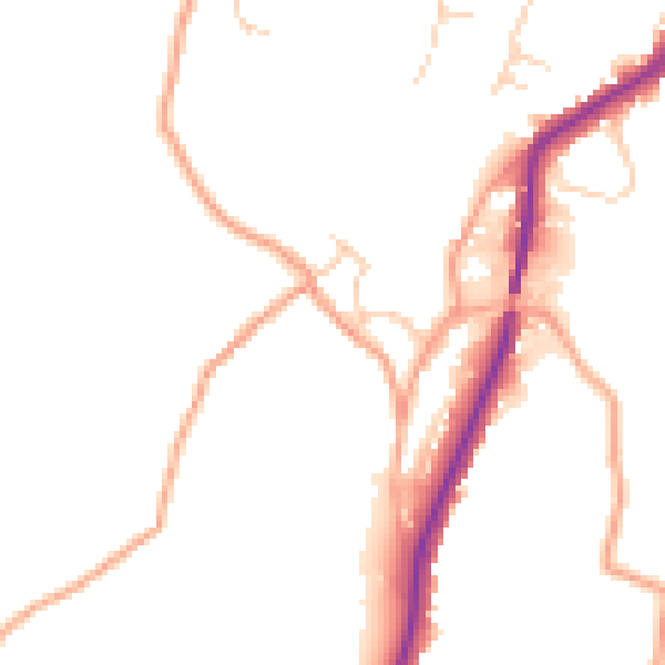 Daytime road noise heatmap for ME15 0EQ