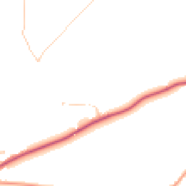 Daytime road noise heatmap for ME15 0EX