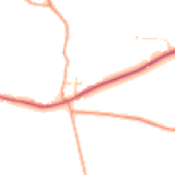 Daytime road noise heatmap for ME15 0HD