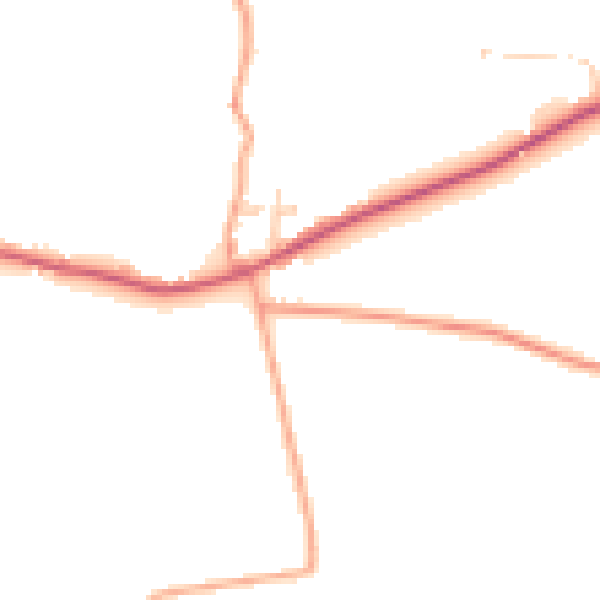 Daytime road noise heatmap for ME15 0HG