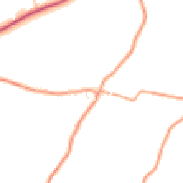 Daytime road noise heatmap for ME15 0HL