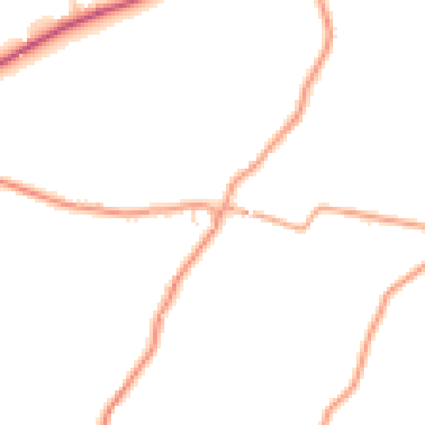 Daytime road noise heatmap for ME15 0HN