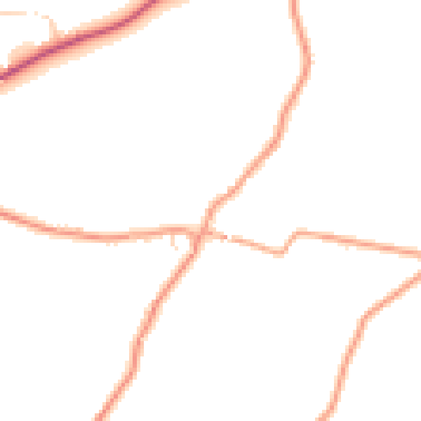 Daytime road noise heatmap for ME15 0HS