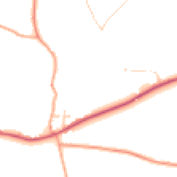 Daytime road noise heatmap for ME15 0JH