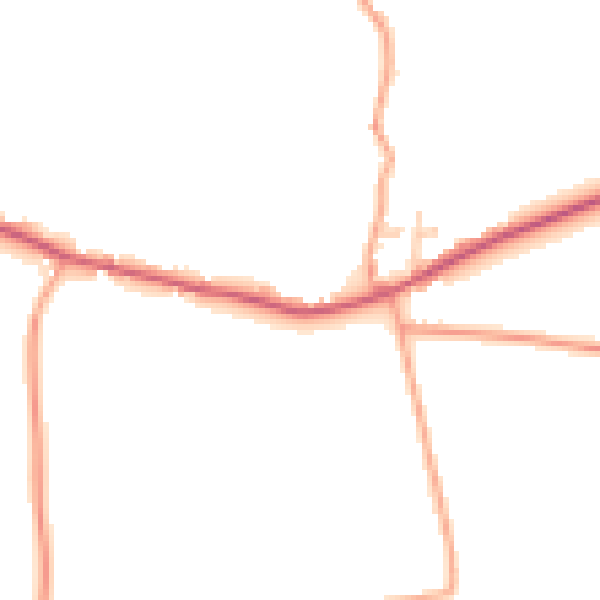 Daytime road noise heatmap for ME15 0JL