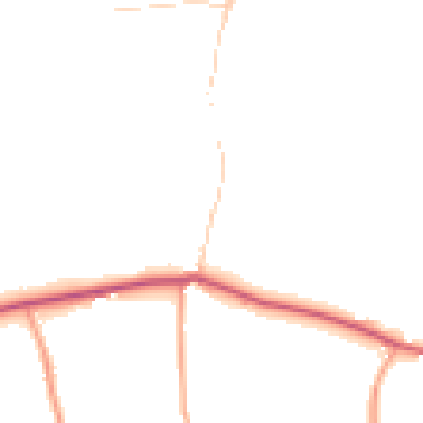 Daytime road noise heatmap for ME15 0JZ