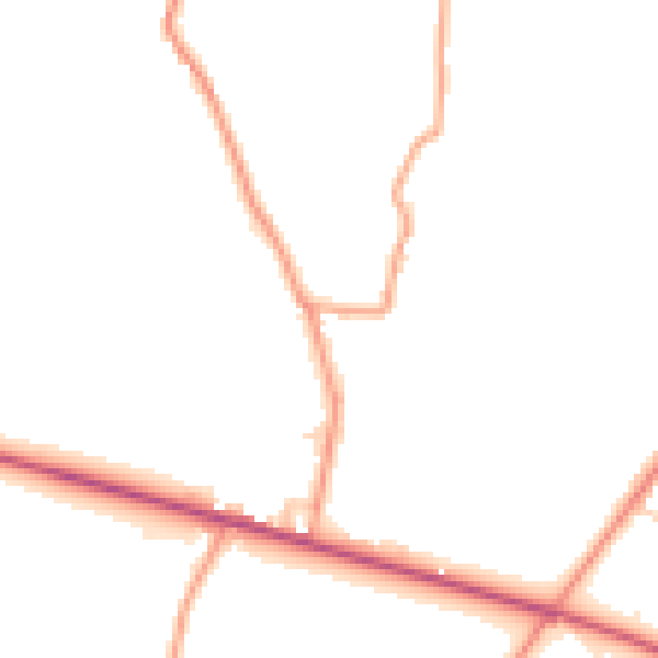 Daytime road noise heatmap for ME15 0LH