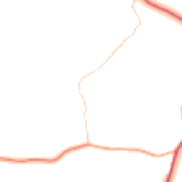 Daytime road noise heatmap for ME15 0NE