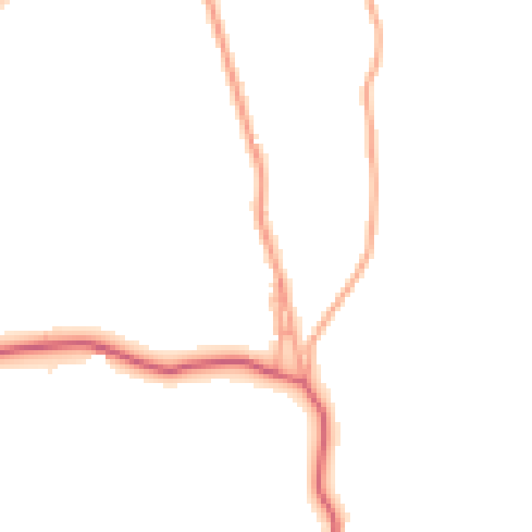 Daytime road noise heatmap for ME15 0NR